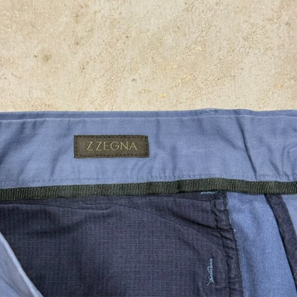 Ermenegildo Zegna Cotton Chino Pants Blue 34x29 - Picture 4 of 8